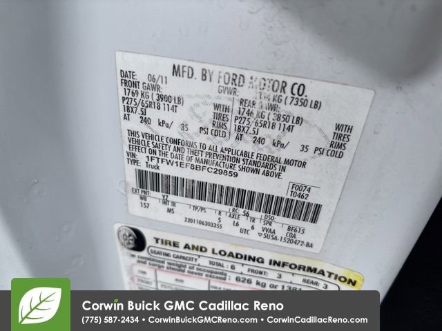 Used 2011 Ford F150 XLT w/ XLT Chrome Pkg image 37