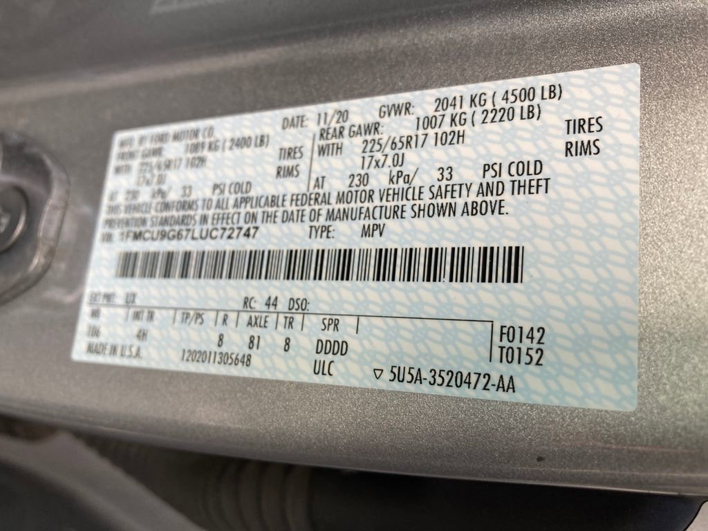 Used 2020 Ford Escape SE image 34