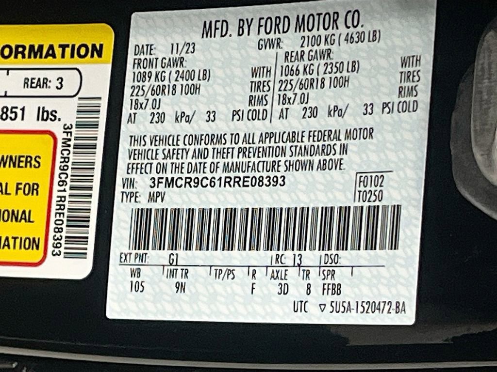 Used 2024 Ford Bronco Sport Outer Banks w/ Tech Package AWD/4WD image 34
