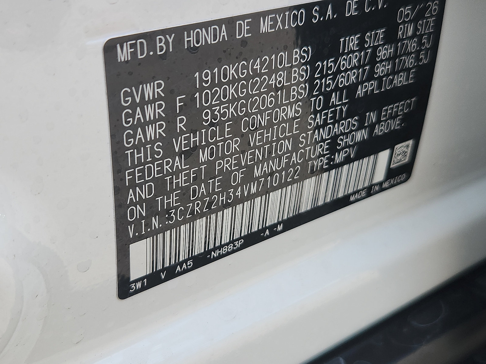New 2027 Honda HR-V LX image 17