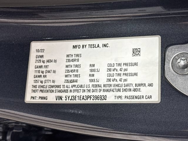 Used 2023 Tesla Model 3 Standard Range RWD image 32