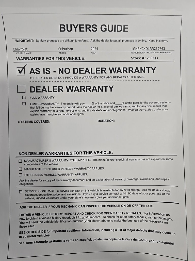 Used 2024 Chevrolet Suburban LT image 33