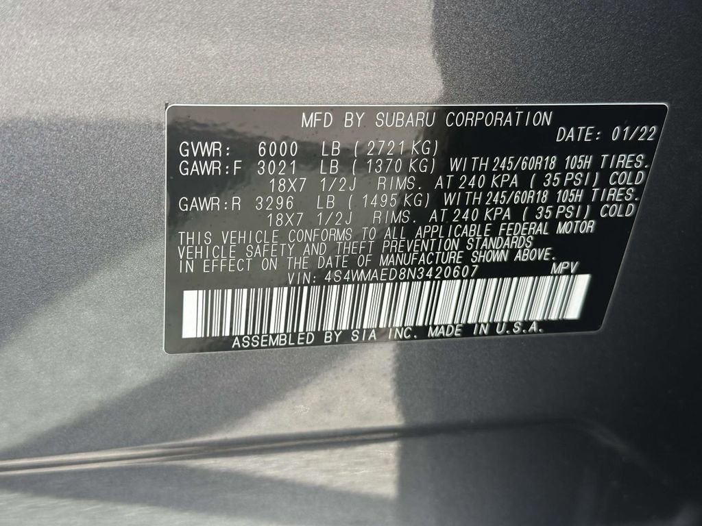 Used 2022 Subaru Ascent Premium w/ Convenience Package AWD/4WD image 29