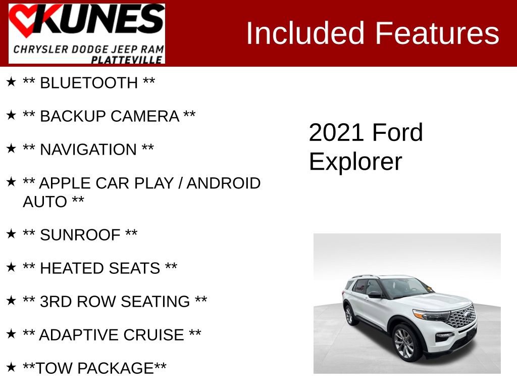 Used 2021 Ford Explorer Platinum image 2