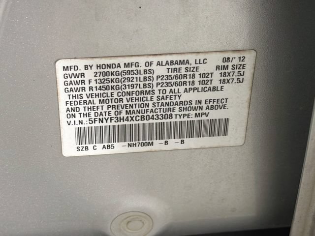 Used 2012 Honda Pilot EX image 34