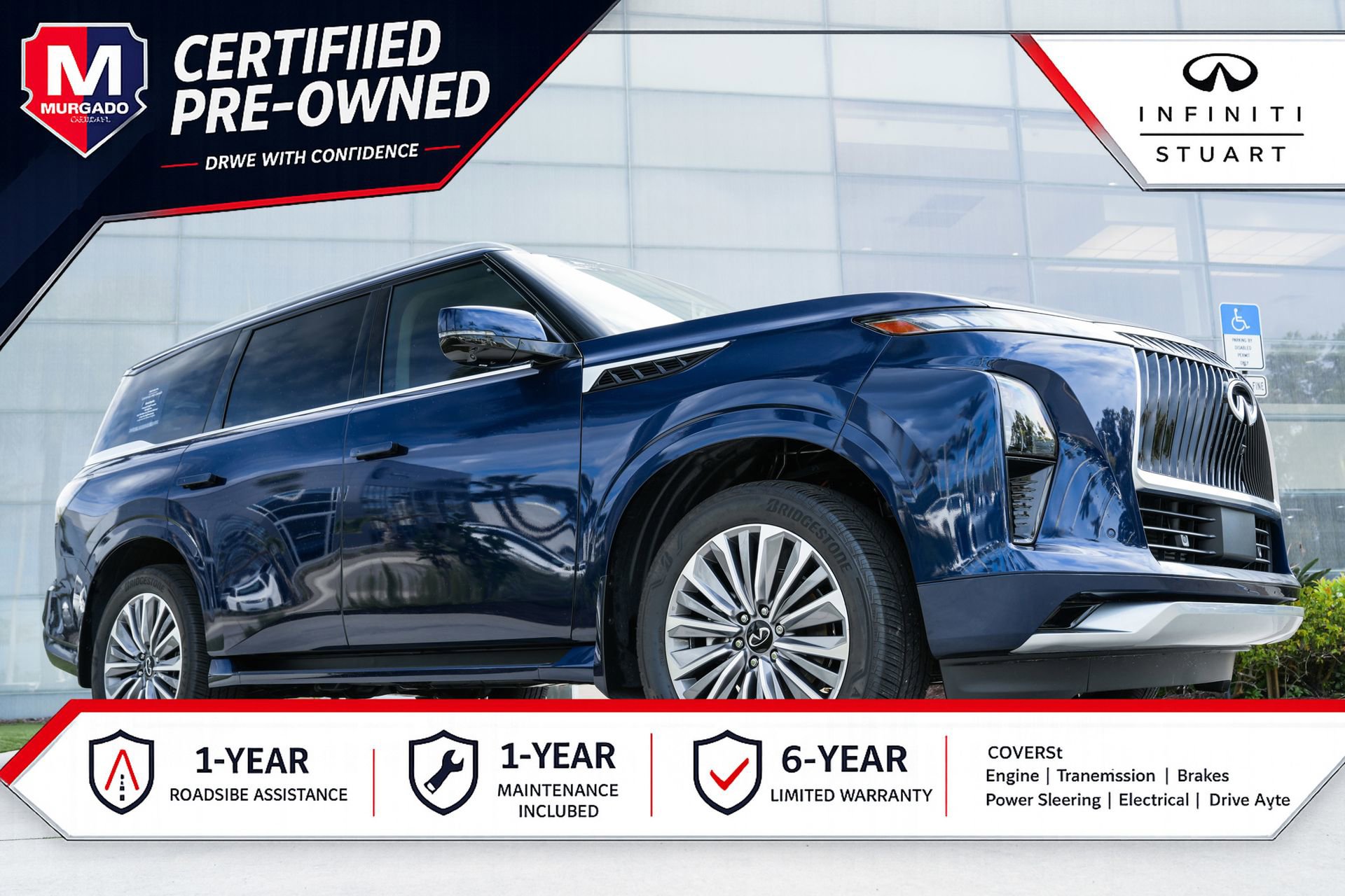Certified 2026 INFINITI QX80 Luxe w/ Cargo Package AWD/4WD 360° Tour