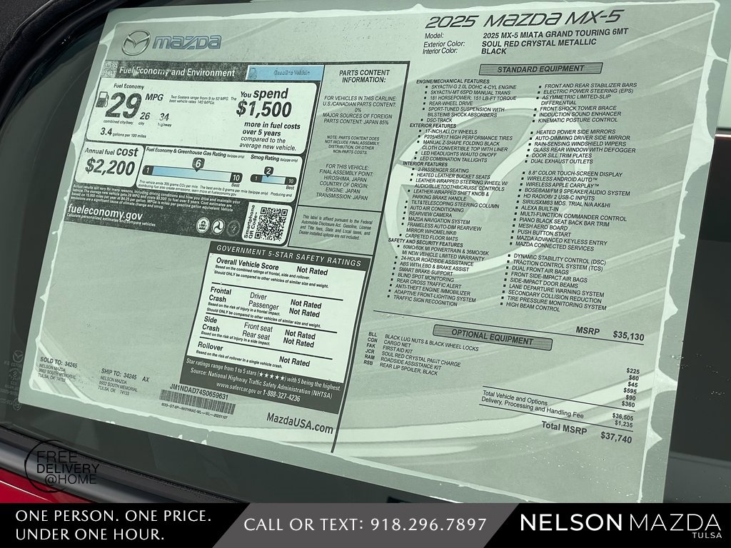 New 2025 MAZDA MX-5 Miata Grand Touring image 15