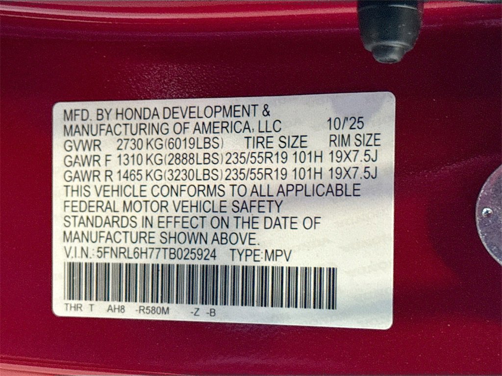 New 2026 Honda Odyssey Sport-L image 35