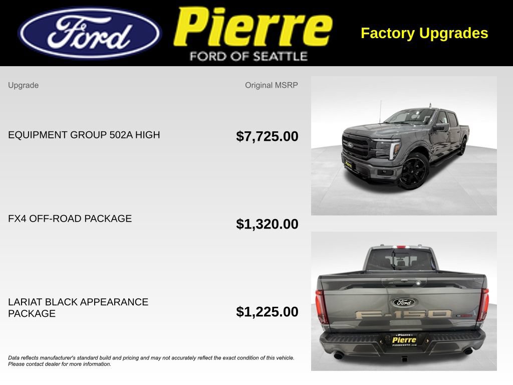 New 2025 Ford F150 Lariat w/ Equipment Group 502A High AWD/4WD image 14