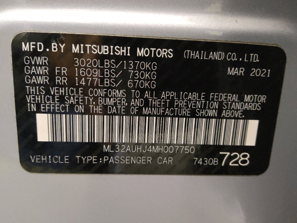 Used 2021 Mitsubishi Mirage LE image 33