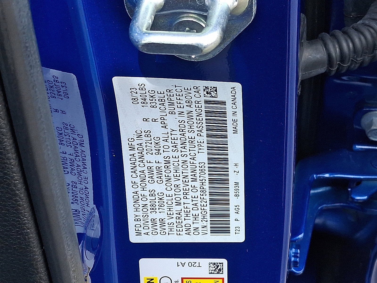 Used 2023 Honda Civic Sport image 4