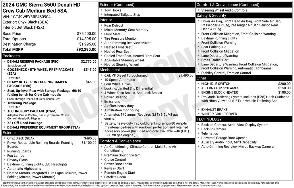 Certified 2024 GMC Sierra 3500 Denali w/ Denali Reserve Package AWD/4WD image 37