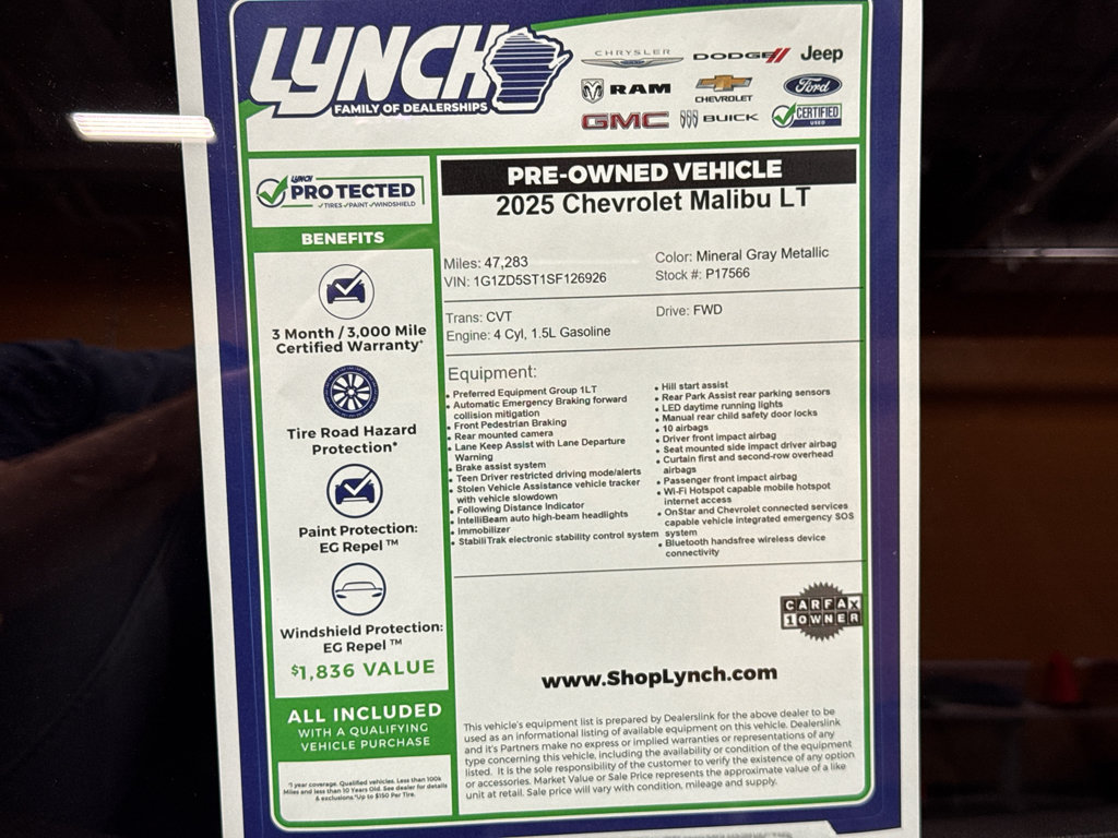 Used 2025 Chevrolet Malibu LT FWD image 32
