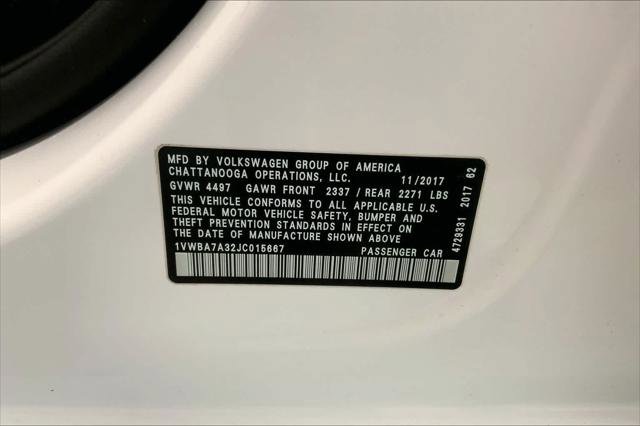 Used 2018 Volkswagen Passat 2.0T SE FWD image 19