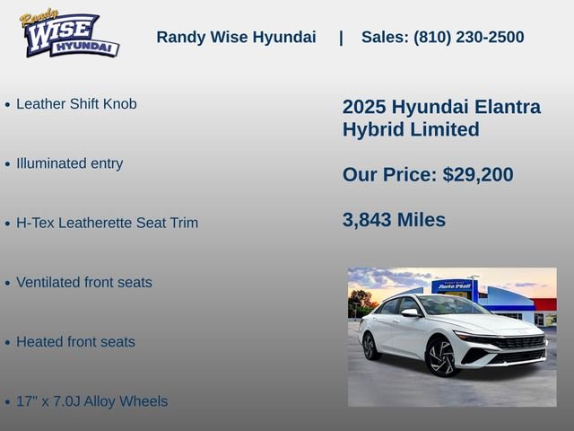 New 2025 Hyundai Elantra Limited FWD image 20