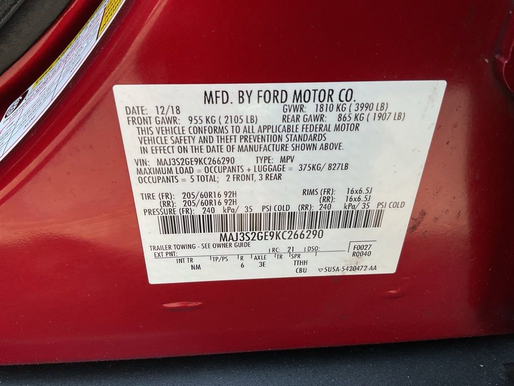 Used 2019 Ford EcoSport SE w/ SE Convenience Package FWD image 46