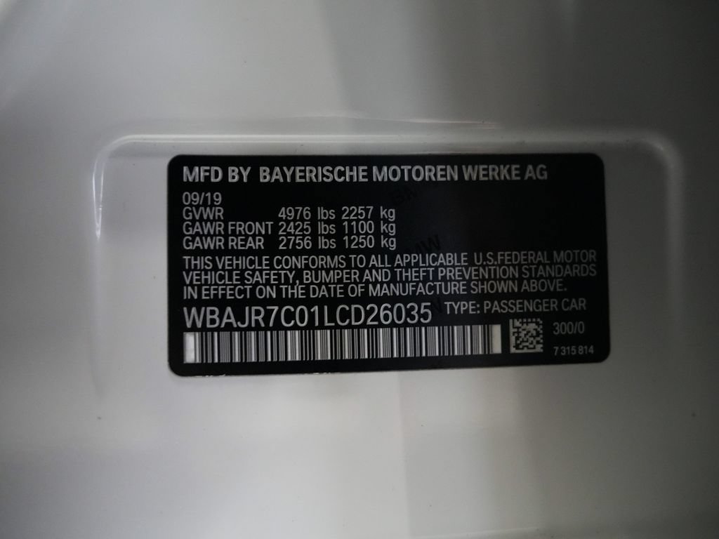 Used 2020 BMW 530i xDrive w/ Premium Package AWD/4WD image 15