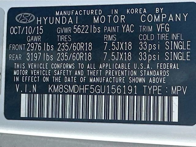 Used 2016 Hyundai Santa Fe SE image 33