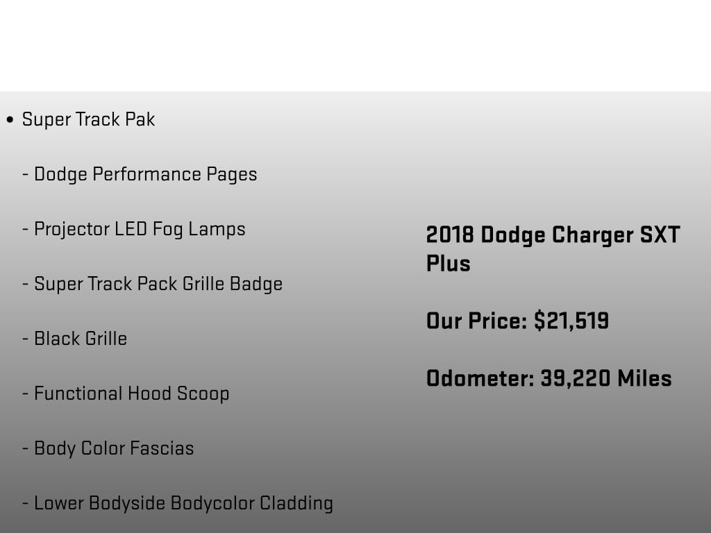 Used 2018 Dodge Charger SXT Plus w/ Quick Order Package 29J image 26