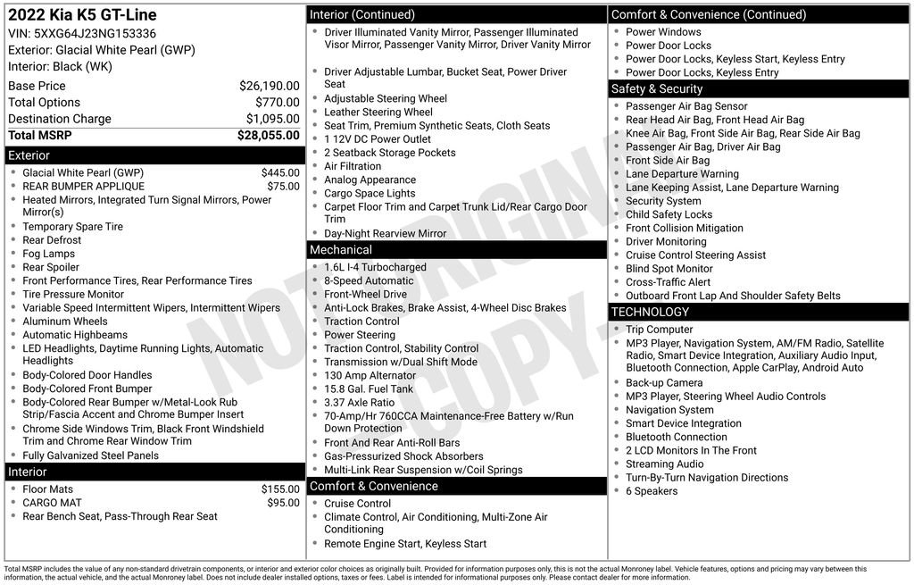 Used 2022 Kia K5 GT-Line FWD image 39