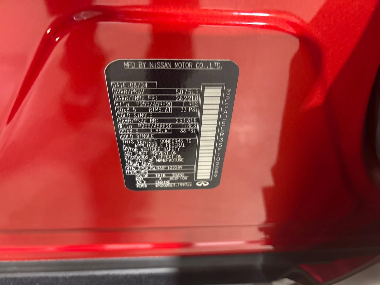 Certified 2025 INFINITI QX55 Sensory w/ Lighting Package image 30