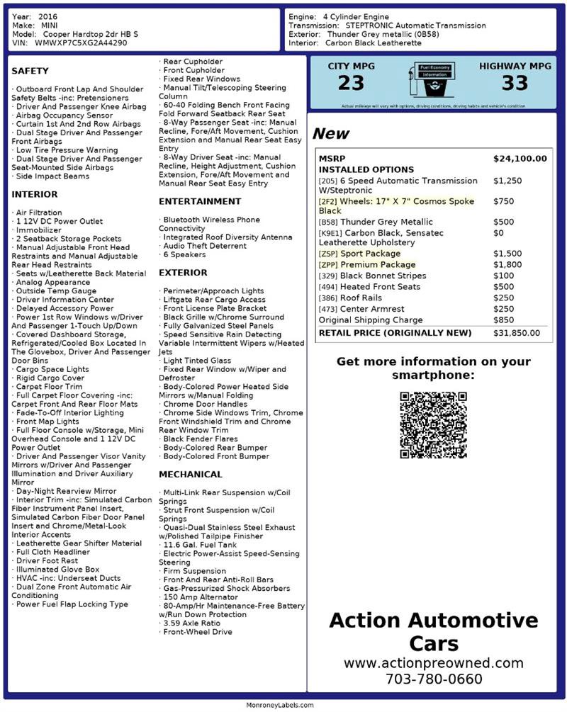 Used 2016 MINI Cooper S FWD image 2
