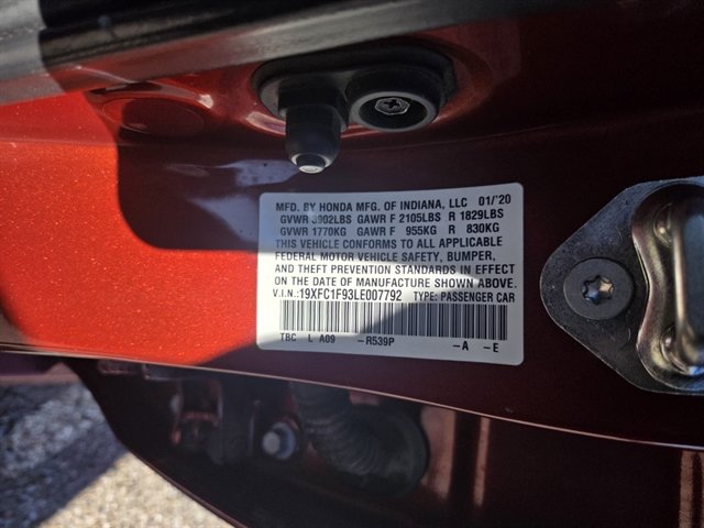 Used 2020 Honda Civic Touring image 12