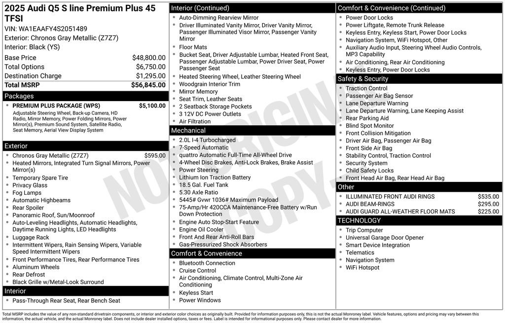 Certified 2025 Audi Q5 2.0T Premium Plus w/ Premium Plus Package image 24
