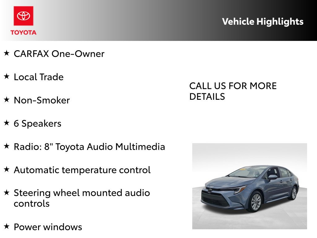 Certified 2026 Toyota Corolla LE w/ LE Premium Package AWD/4WD image 7