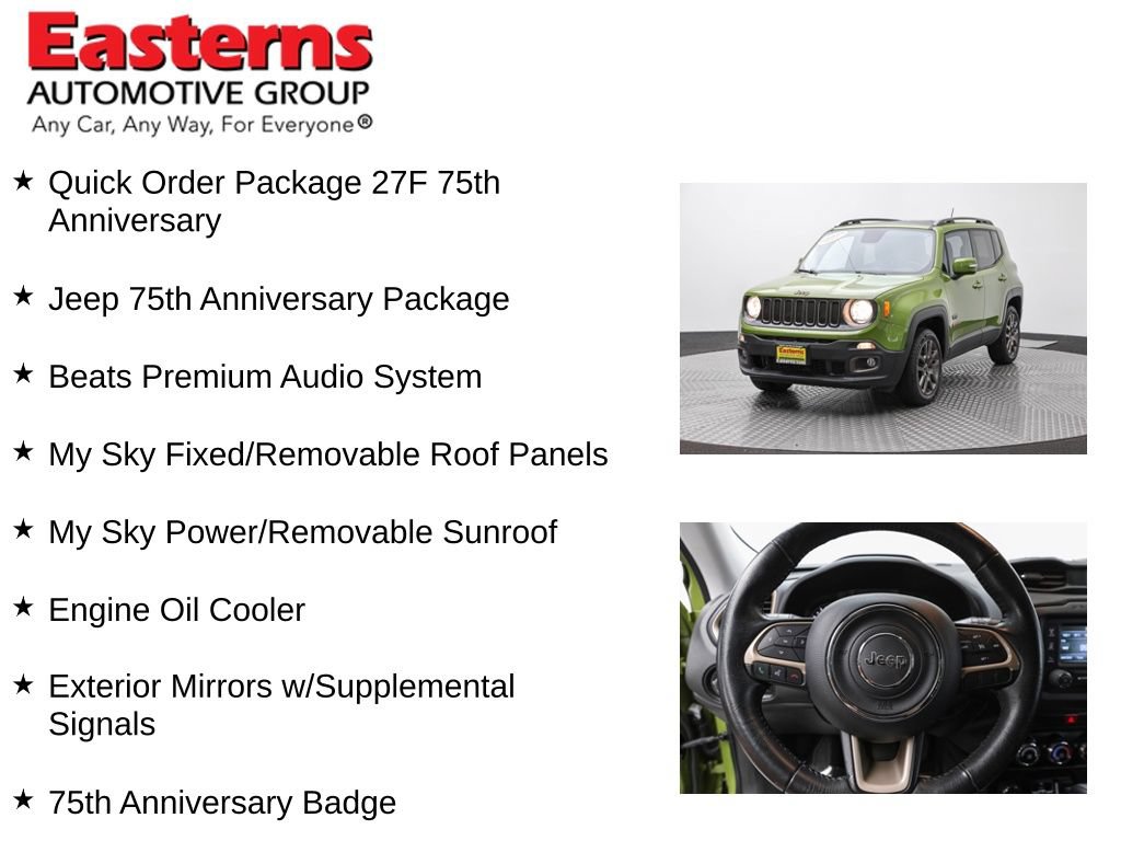 Used 2016 Jeep Renegade 75th Anniversary AWD/4WD image 13