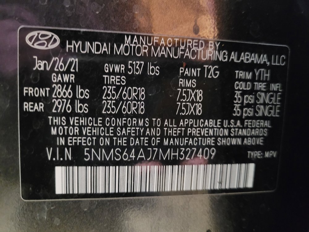 Used 2021 Hyundai Santa Fe SEL w/ Convenience Package FWD image 33