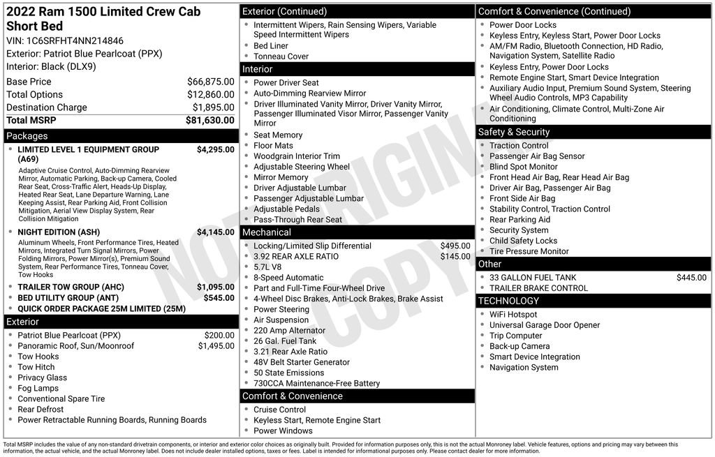 Used 2022 RAM 1500 Limited AWD/4WD image 27