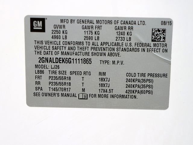 Used 2016 Chevrolet Equinox LTZ w/ Enhanced Convenience Package image 29