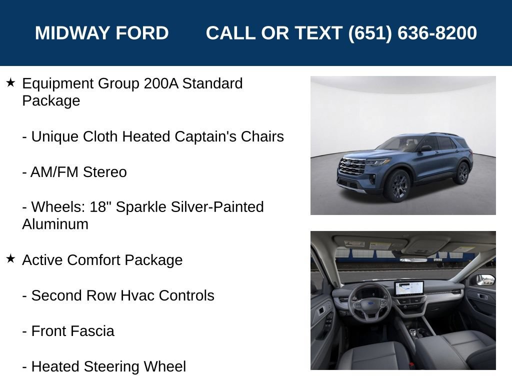 Used 2026 Ford Explorer Active w/ Active Comfort Package AWD/4WD image 7