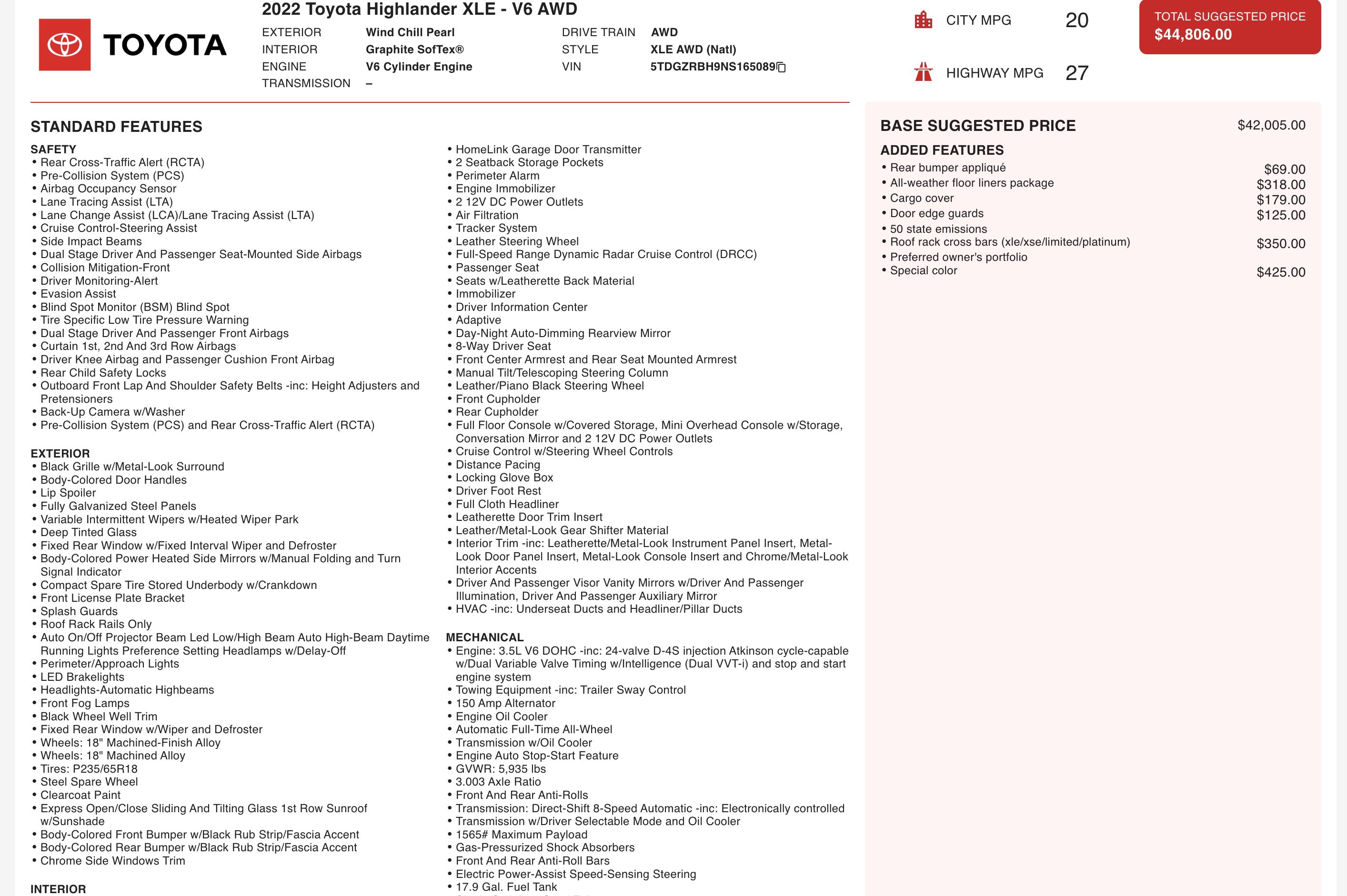 Used 2022 Toyota Highlander XLE image 5