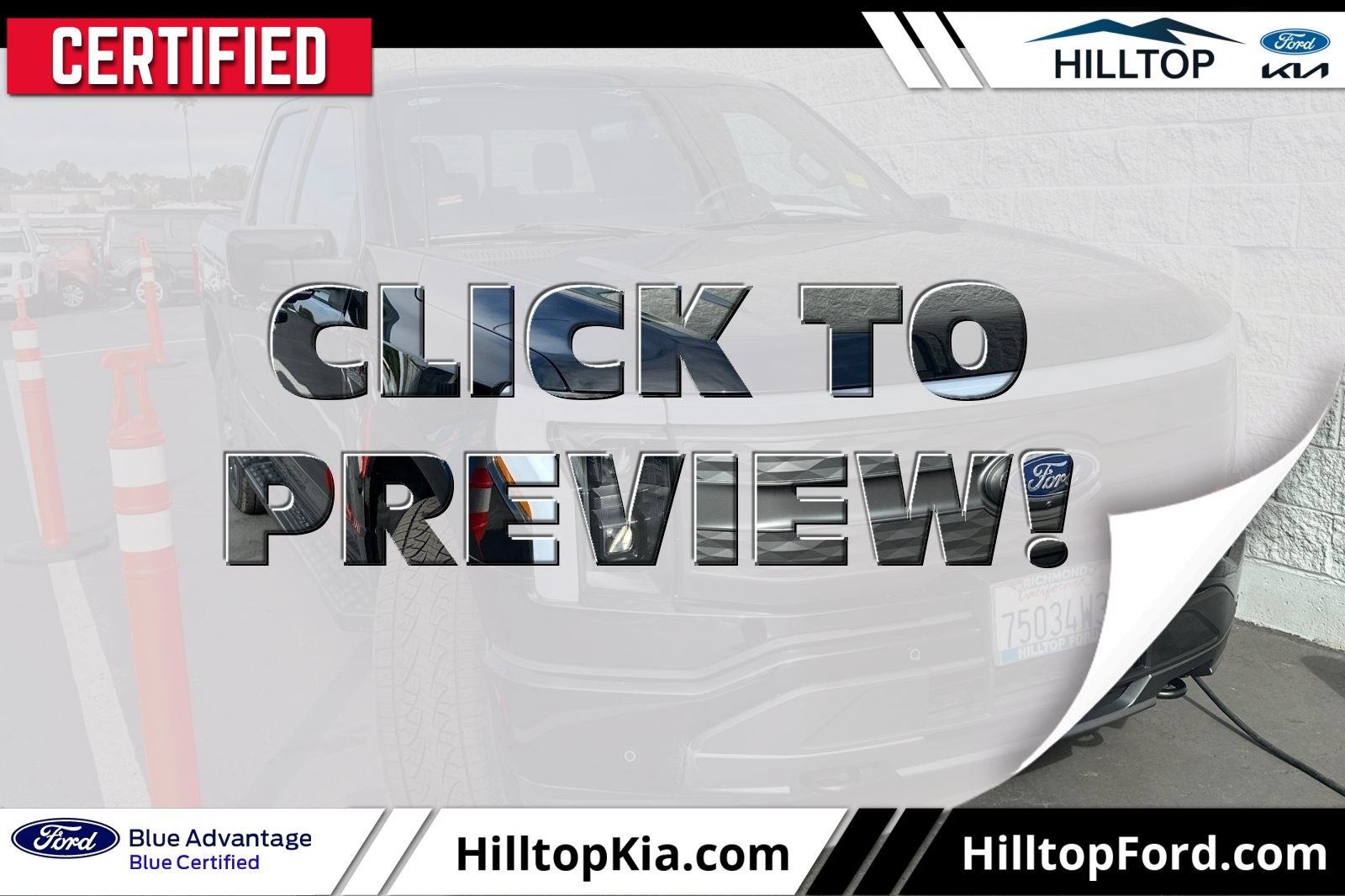 Certified 2023 Ford F150 Lightning Lariat