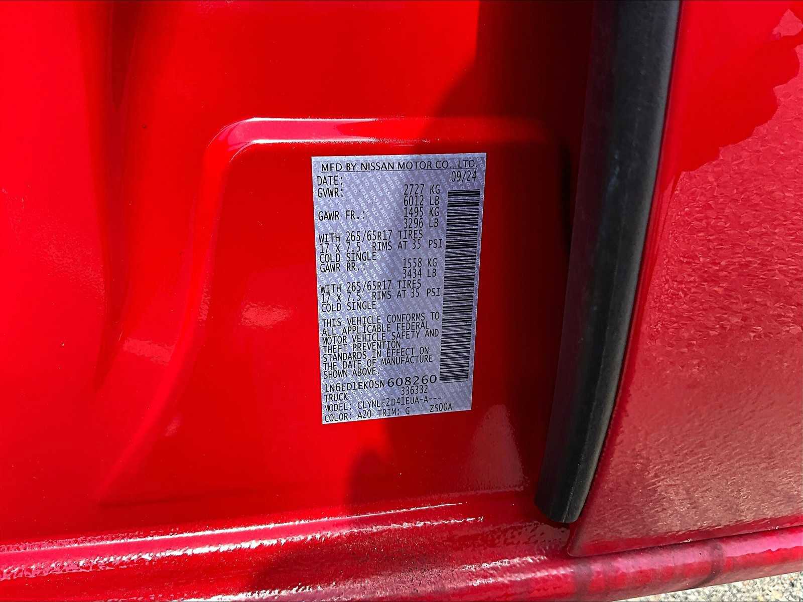 New 2025 Nissan Frontier SL image 17