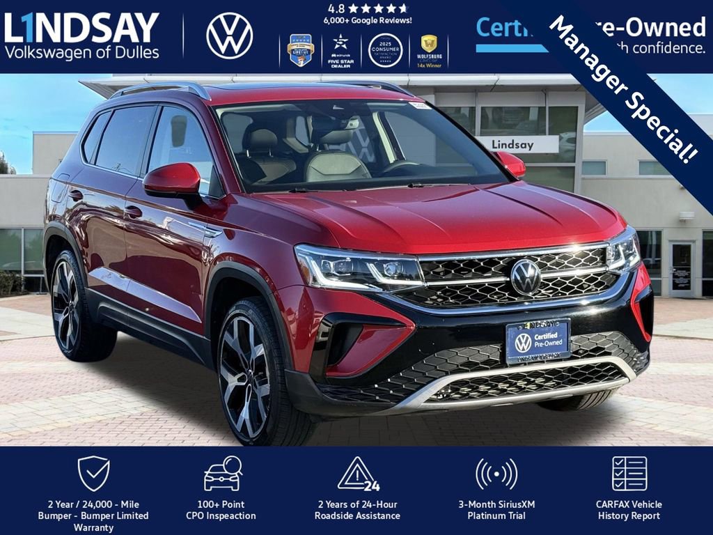 Certified 2022 Volkswagen Taos SEL image 1