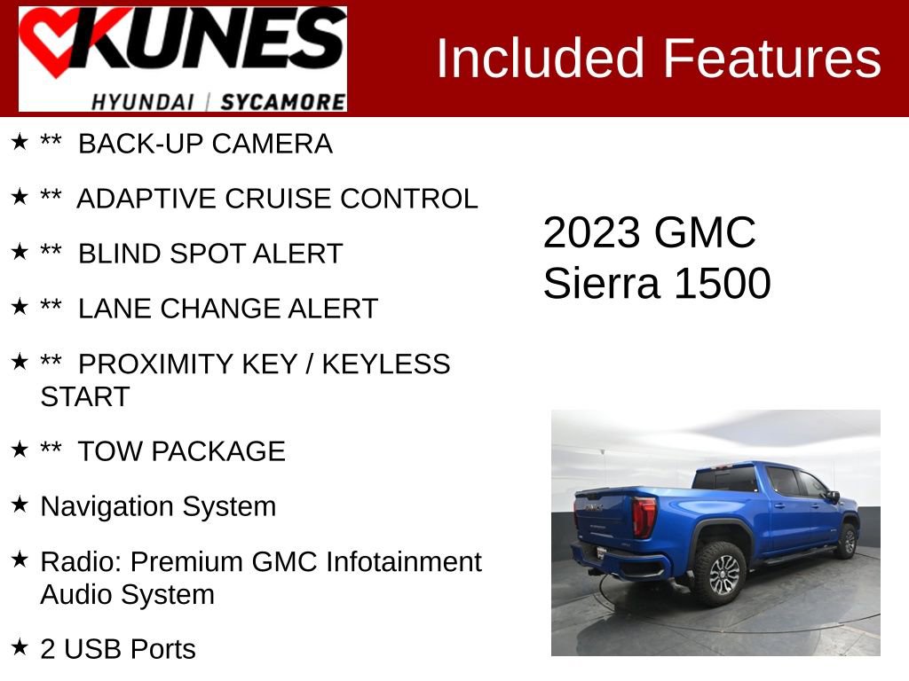 Used 2023 GMC Sierra 1500 AT4 w/ AT4 Premium Package AWD/4WD image 2