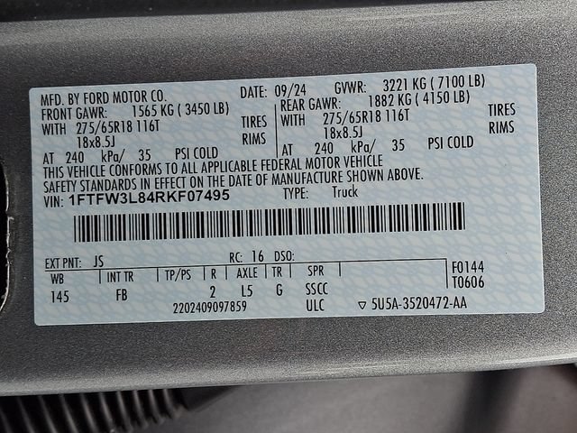 Used 2024 Ford F150 XLT w/ Equipment Group 302A MID AWD/4WD image 27