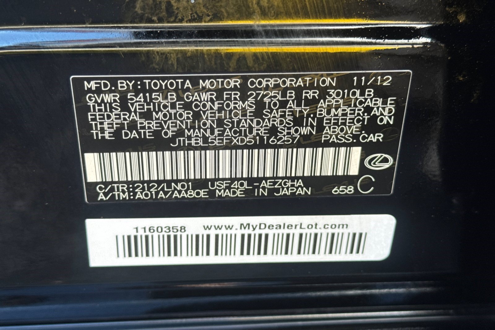 Used 2013 Lexus LS 460 w/ Comfort Pkg RWD image 28