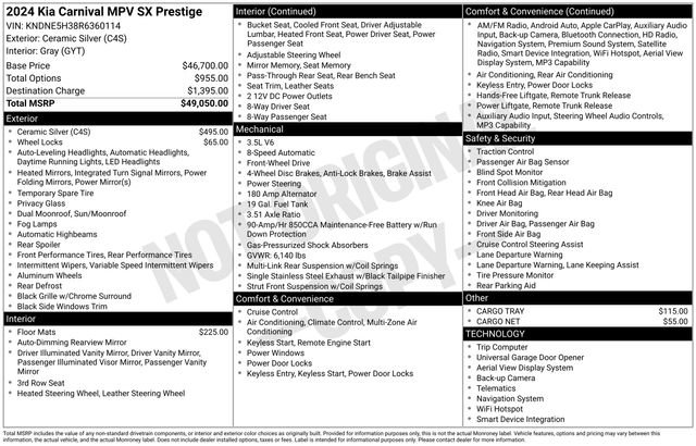 Used 2024 Kia Carnival SX Prestige image 10