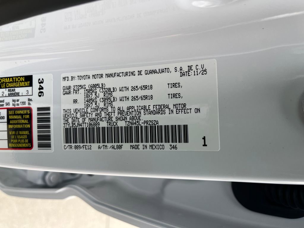 New 2026 Toyota Tacoma TRD Sport image 27