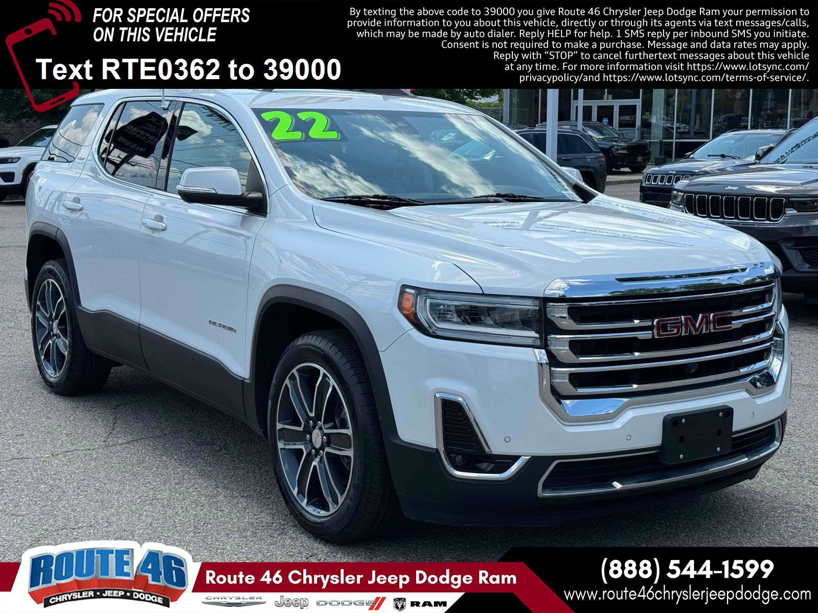 Used 2022 GMC Acadia SLT w/ Technology Package