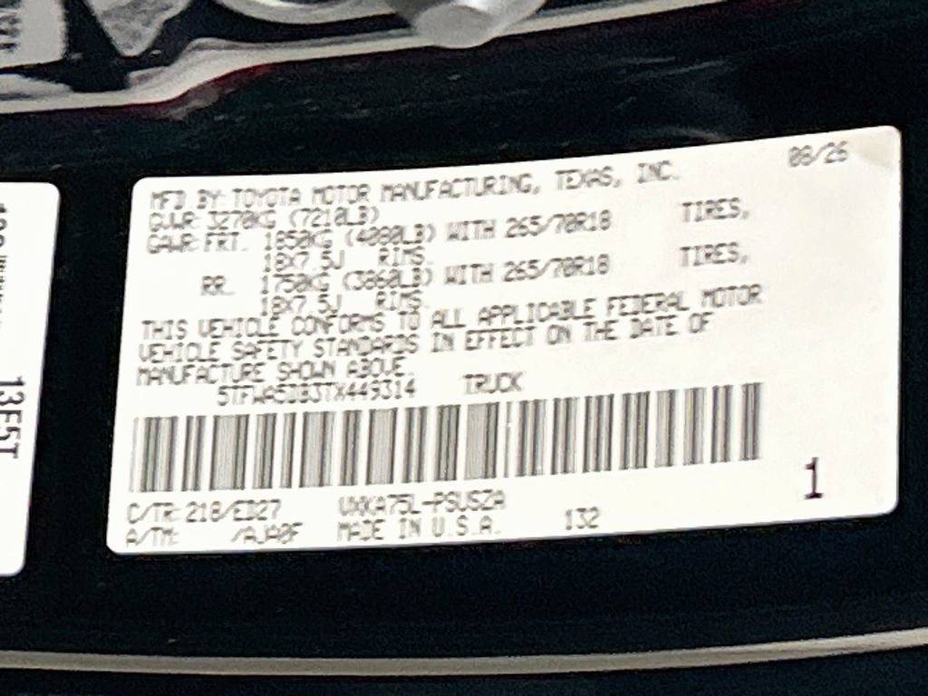 New 2026 Toyota Tundra SR5 w/ TRD Rally Package AWD/4WD image 29