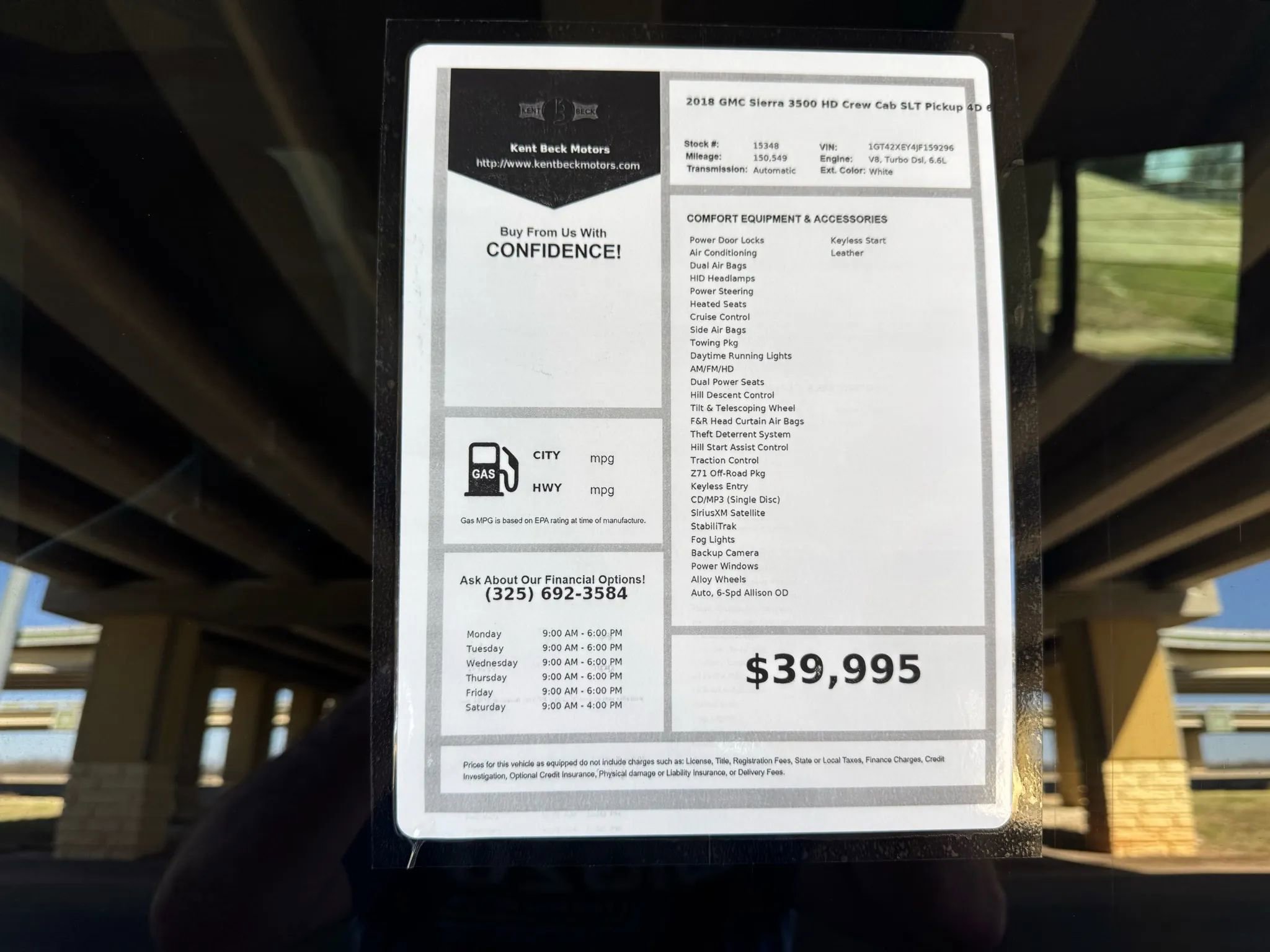 Used 2018 GMC Sierra 3500 SLT w/ Duramax Plus Package image 34