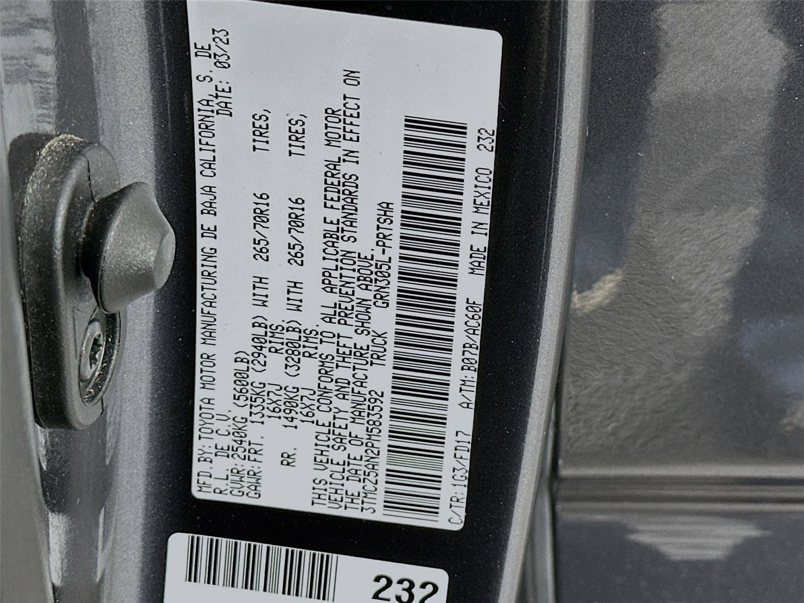 Certified 2023 Toyota Tacoma TRD Off-Road AWD/4WD image 21
