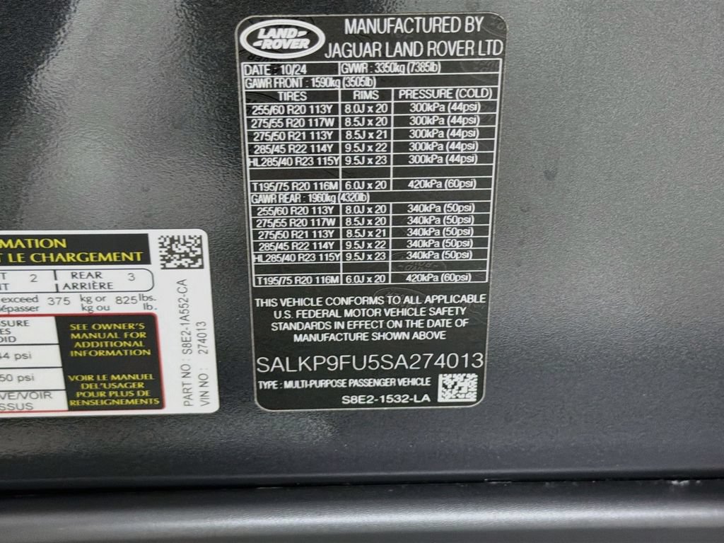 Certified 2025 Land Rover Range Rover SE AWD/4WD image 34
