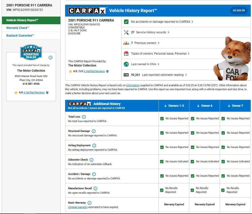 Used 2001 Porsche 911 Carrera image 11