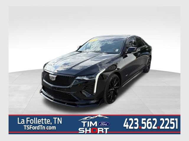 Used 2022 Cadillac CT4 V w/ LPO, ONYX Package AWD/4WD image 1